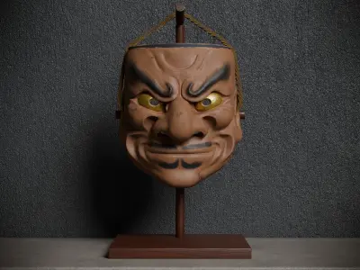 Kobeshimi Japanese Mask Noh  3D model 3D model