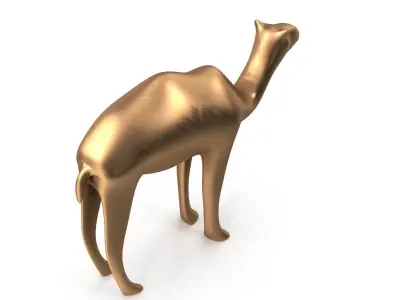 Camel PBR Low-poly 3D model