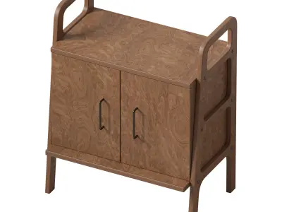 Bookcase Mini with Cabinet 3D model