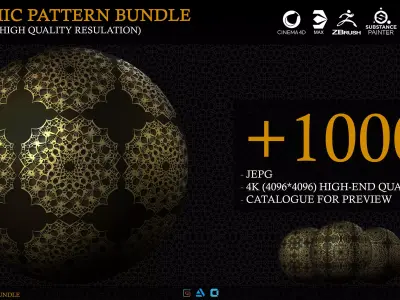 Islamic ornaments 3D model