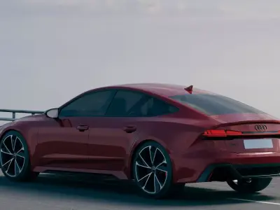 Audi RS7 Sportback 2020  Low-poly 3D model