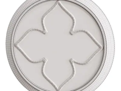 Round mirror 60x4x60cm 806338 3D model