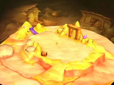 Game Low-Mode - Desert Underground Treasure 02 3D model