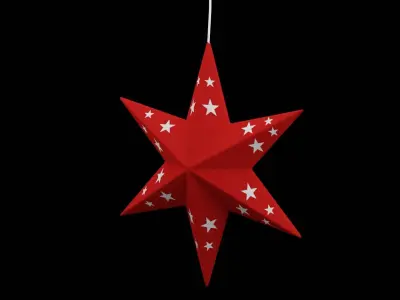 Christmas Star Low-poly 3D model
