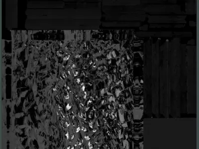 Blue Transformation No-1 - Oil Painting Low-poly 3D model