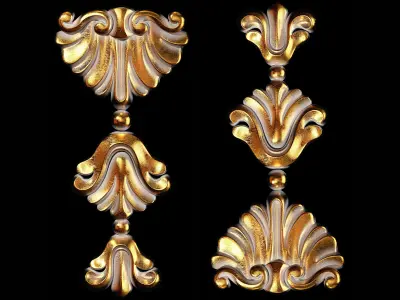 Classic carved 104 3D model