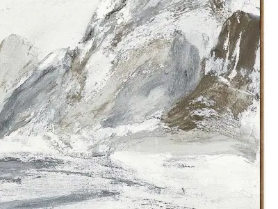 Plaster two square photo frames 64 Low-poly 3D model