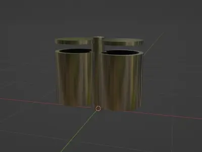 Trash Bin Free low-poly 3D model get