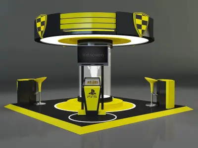 Booth Exhibition Stand a664a 3D model