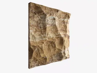 64-RockPanel rock on wall 3D model