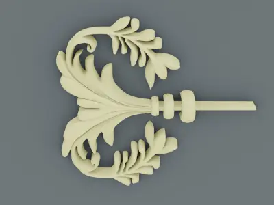 ornament baroque V3 3D model