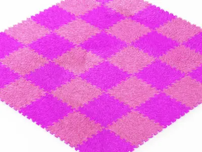 Puzzle Carpet Fur 2 3D model