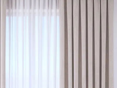 Set 112 Curtains 3D model