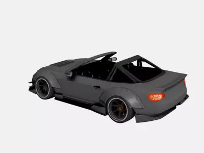 Urban Performance Sports Car Track Tuner Style 06 3D model