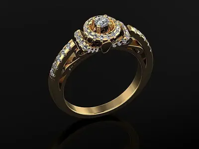 Women Ring 14 3D print model