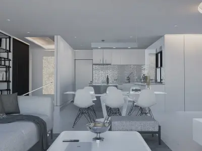 Modern living - B1 3D model