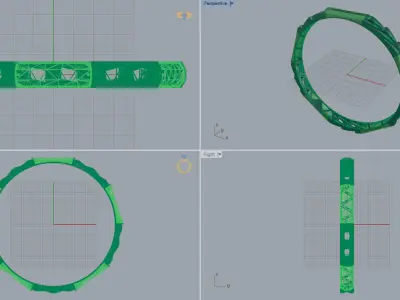 Bangle cartier-02 3D print model