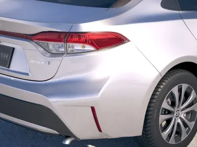 Toyota Corolla sedan hybrid US 2020 3D model