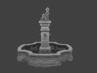 Fountain angel 3D model