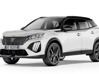 Peugeot e-2008 2024 3D model