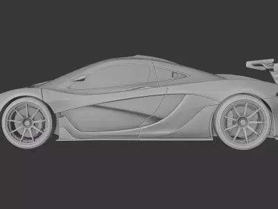 McLaren P1 GTR  3D print model