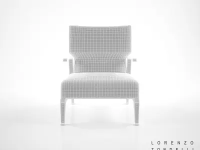 Lorenzo Tondelli Rea Armchair  3D model