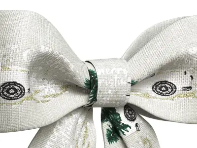 Christmas Bow Ribbon 27 Low-poly 3D model