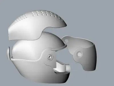 motorcycle helmet 3D model