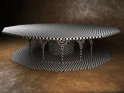 Medieval table Low-poly 3D model buy