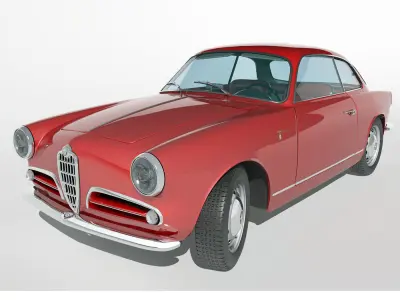 1958 Alfa Romeo Giulietta Sprint Veloce 3D model