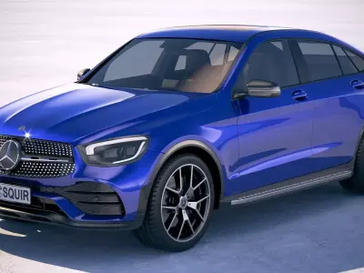 Mercedes-Benz GLC coupe 2020 3D model