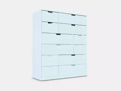 NORDLI Chest of 12 drawers 1 3D model