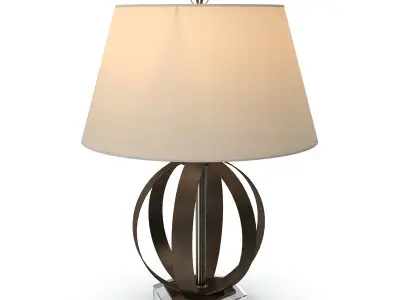 Visual Comfort Metal Banded table lamp 3D model
