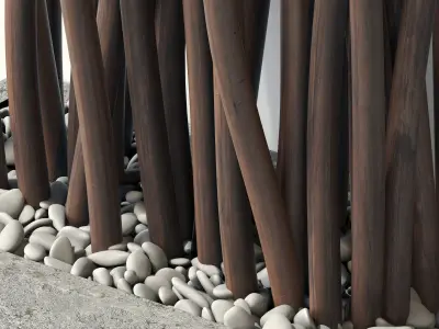 Screen small thick branch n1 3D model