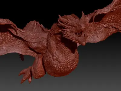 Dark Dragon Killgharrah 3D model