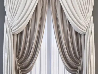 Set 63 Curtains 3D model