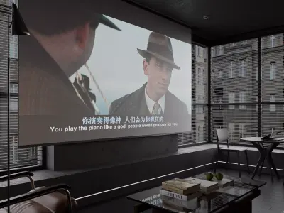 Modern living room dining room interior scenes 595 3D model