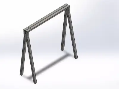 office table leg 3D model
