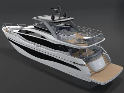P Y85 Luxury Motor Yacht - Y Class model 3D model