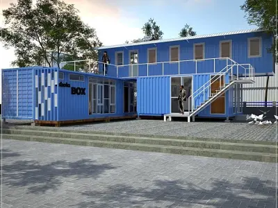 shipping container office  3D model