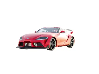 Toyota Supra MKV A90 3D Model Low-poly 3D model