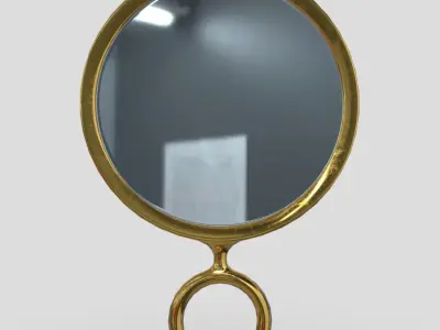 Hand Mirror 4 Low-poly 3D model
