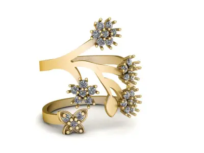 LUXURY DIMOND RING 3D PRINTABLE MODEL 3D print model