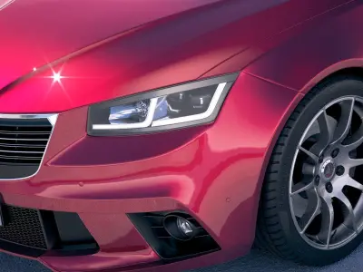 Generic Sedan v2 2018 3D model