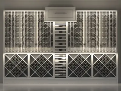 Wine cabinet 3 3D model