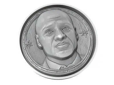 Patrick Vieira Footballer Medallion 3D print model