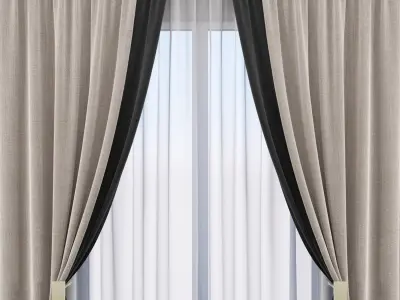 Set 88 Curtains 3D model