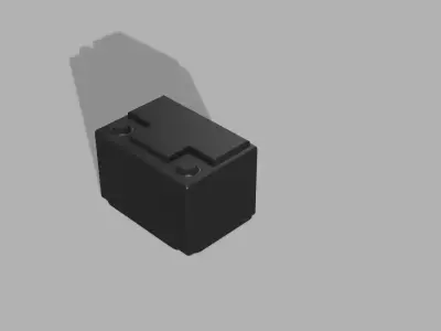 Car battery 3D print model