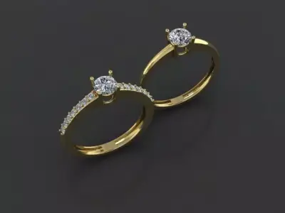 Rings 3D print model 19