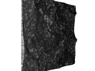 84-RockPanel piece of rock on wall 3D model